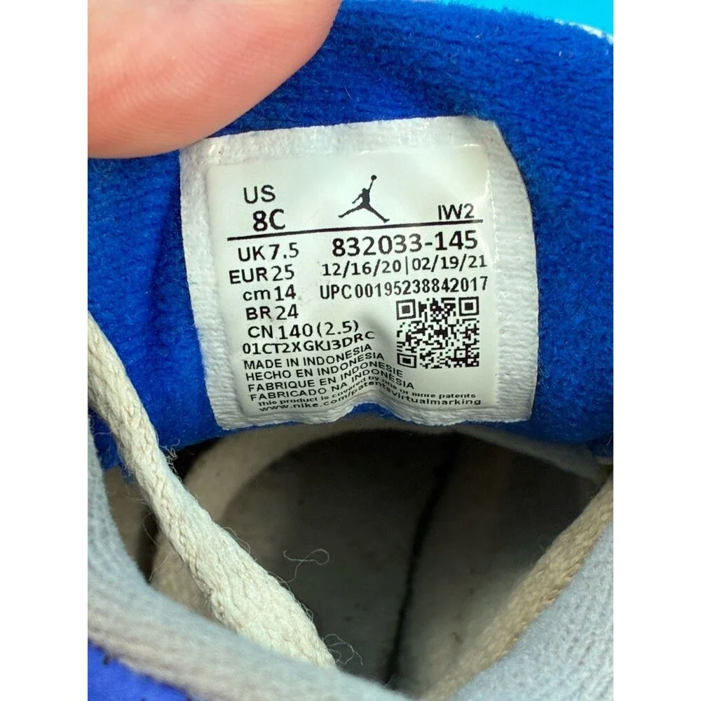 Air Jordan 3 Retro Racer Blue Toddler 8C White Black Blue 832033-145